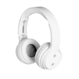 Over Ear Headphones: Laser Foldable Bluetooth Headphones with Mic Bright White