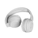 Over Ear Headphones: Laser Foldable Bluetooth Headphones with Mic Bright White
