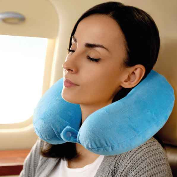 Powerboards & Adapters: Laser Memory Foam Neck Pillow Blue