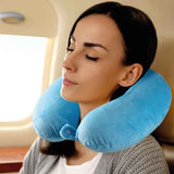 Powerboards & Adapters: Laser Memory Foam Neck Pillow Blue