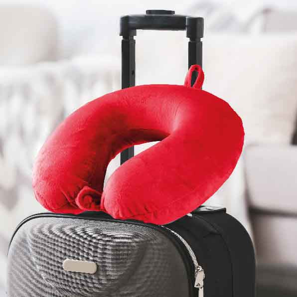 Powerboards & Adapters: Laser Memory Foam Neck Pillow Red