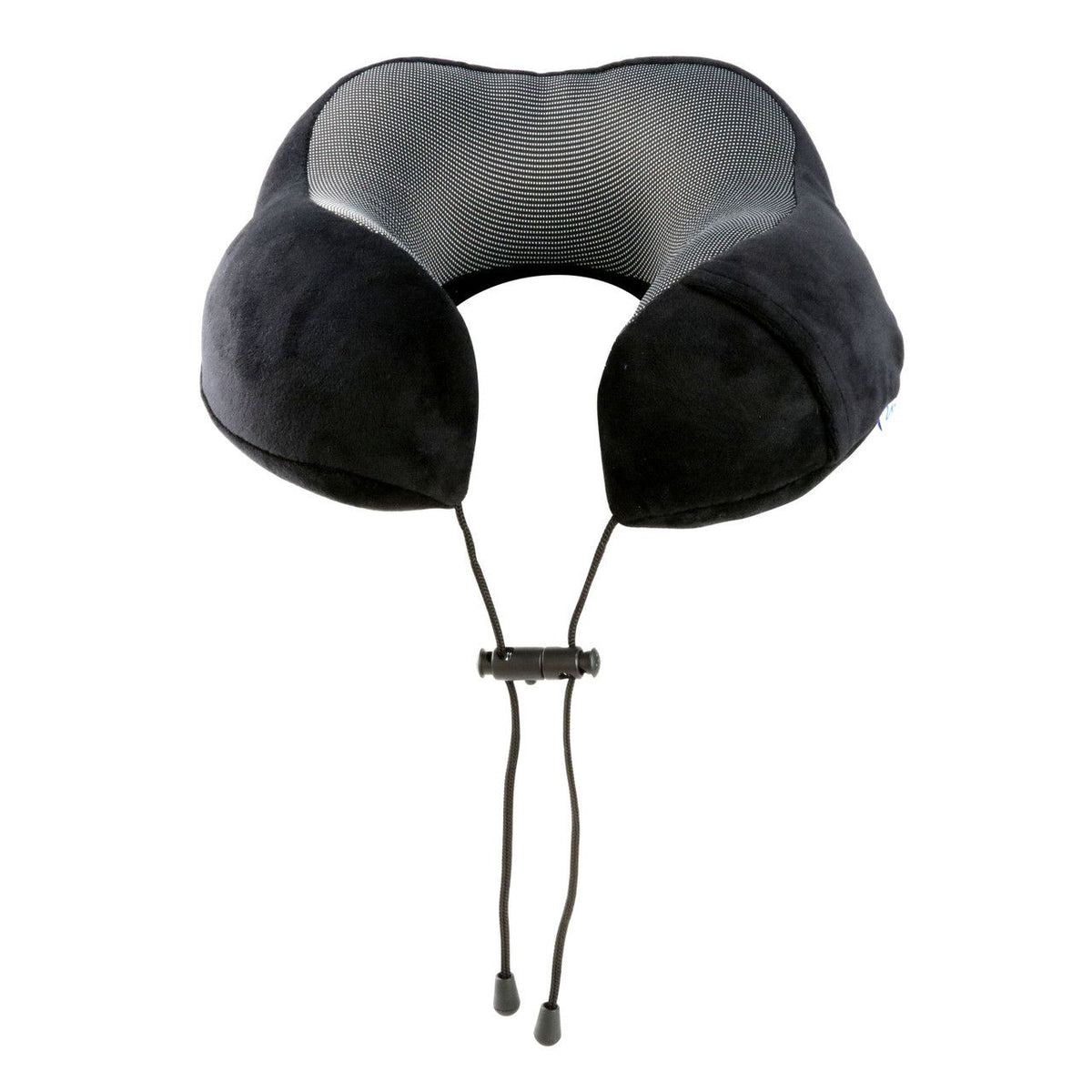 Laser Black Memory Foam Neck Pillow - Easy Snap