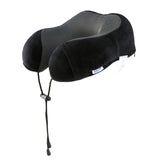 Laser Black Memory Foam Neck Pillow - Easy Snap