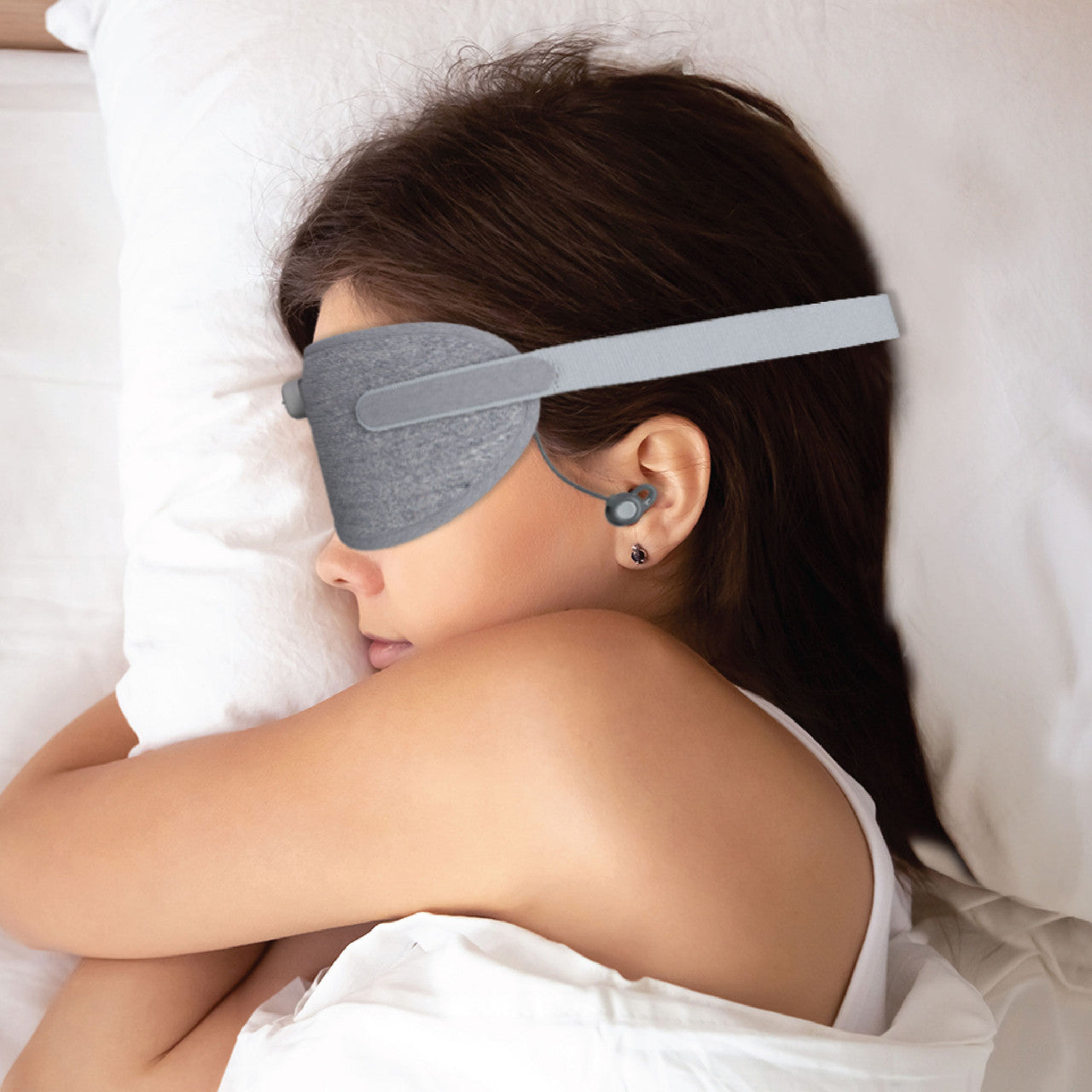Laser Smart Sleeping Mask Earphone Grey