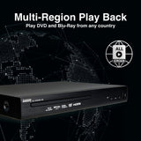 Laser Blu-Ray Player with Multi Region Playback