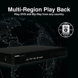 Laser Blu-Ray Player with Multi Region Playback