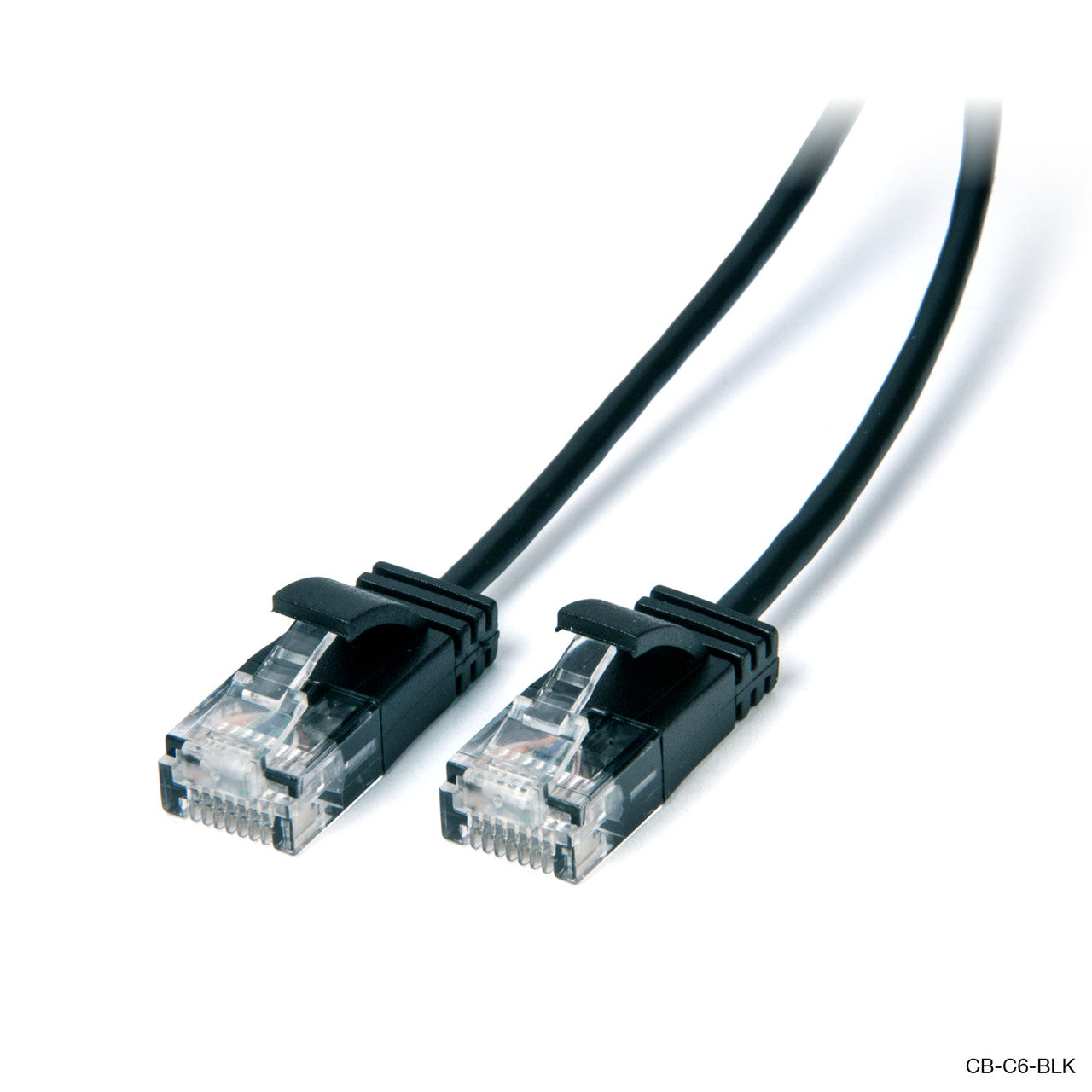 Computer Cables & Adapters: 1m Ultra Slim Cat6 Network Cable Black