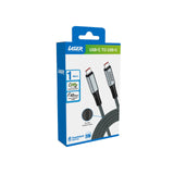 Computer Cables & Adapters: Laser 240W USB-C to USB-C Braided Cable 1M