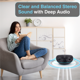 Bluetooth Speakers: Laser Black Portable CD Boombox with AM/FM Radio