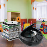 Bluetooth Speakers: Laser Black Portable CD Boombox with AM/FM Radio