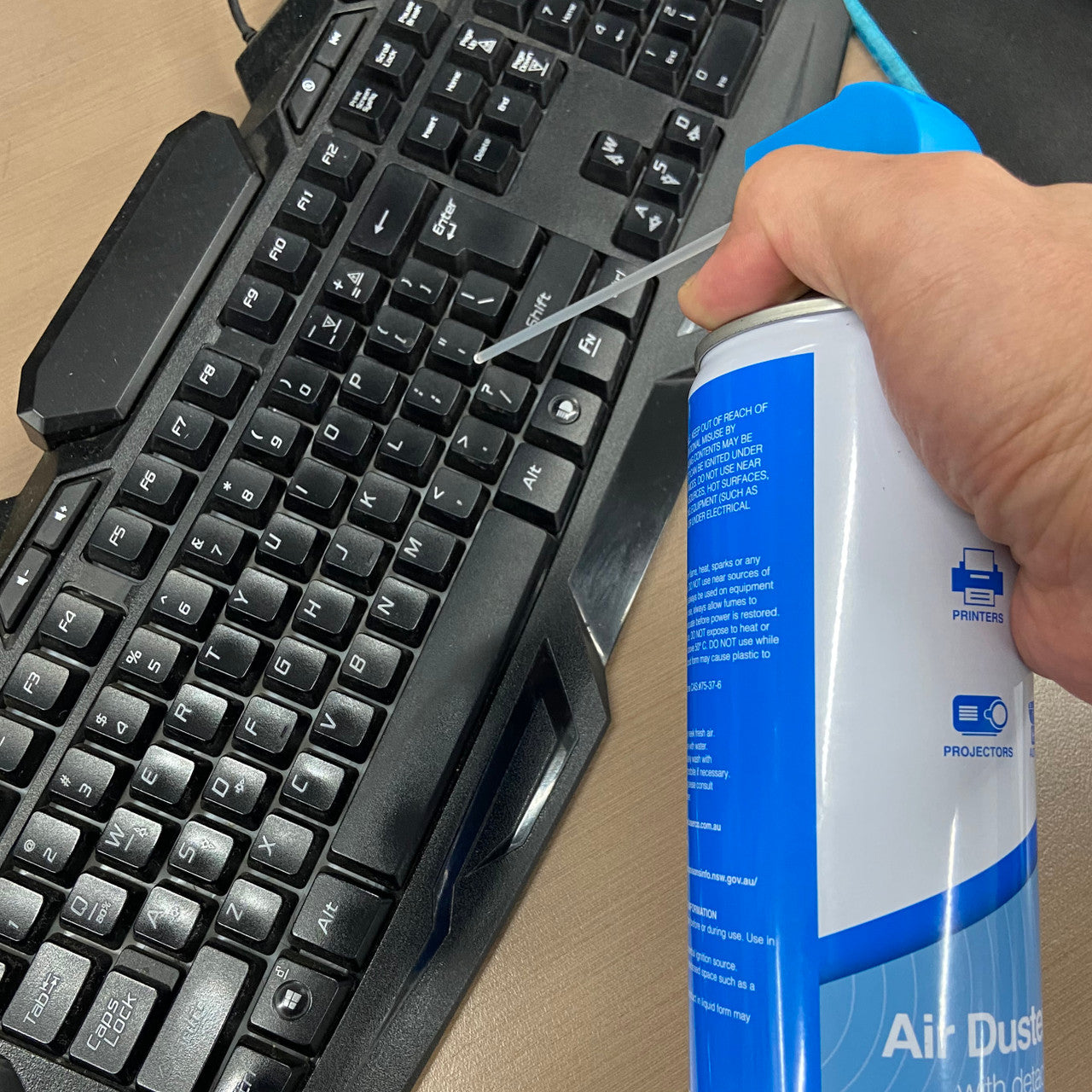 Desktops & Accessories: Laser 400ml Air Duster Spray - Computer & Electronics Cleaner