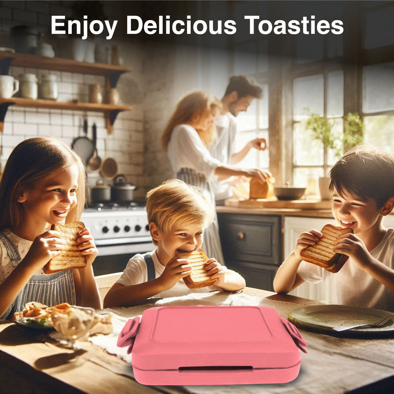 Wellness Accessories: Laser Microwave Toastie Maker Flamingo Pink