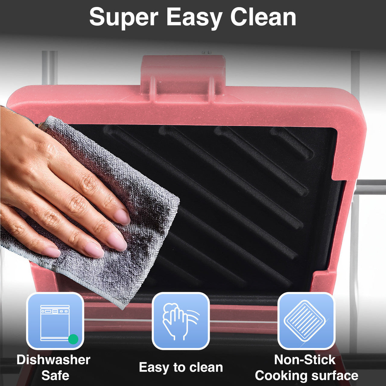 Wellness Accessories: Laser Microwave Toastie Maker Flamingo Pink