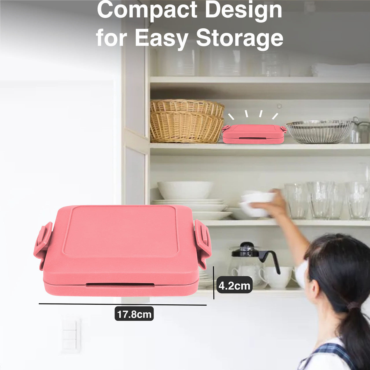 Wellness Accessories: Laser Microwave Toastie Maker Flamingo Pink