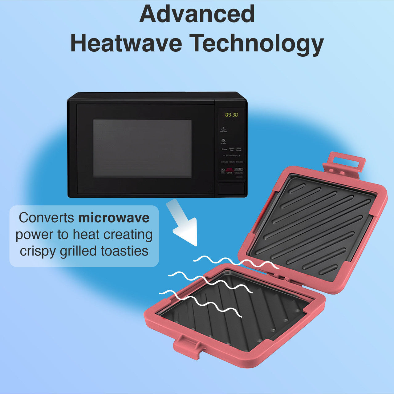 Wellness Accessories: Laser Microwave Toastie Maker Flamingo Pink
