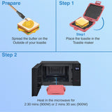 Wellness Accessories: Laser Microwave Toastie Maker Flamingo Pink