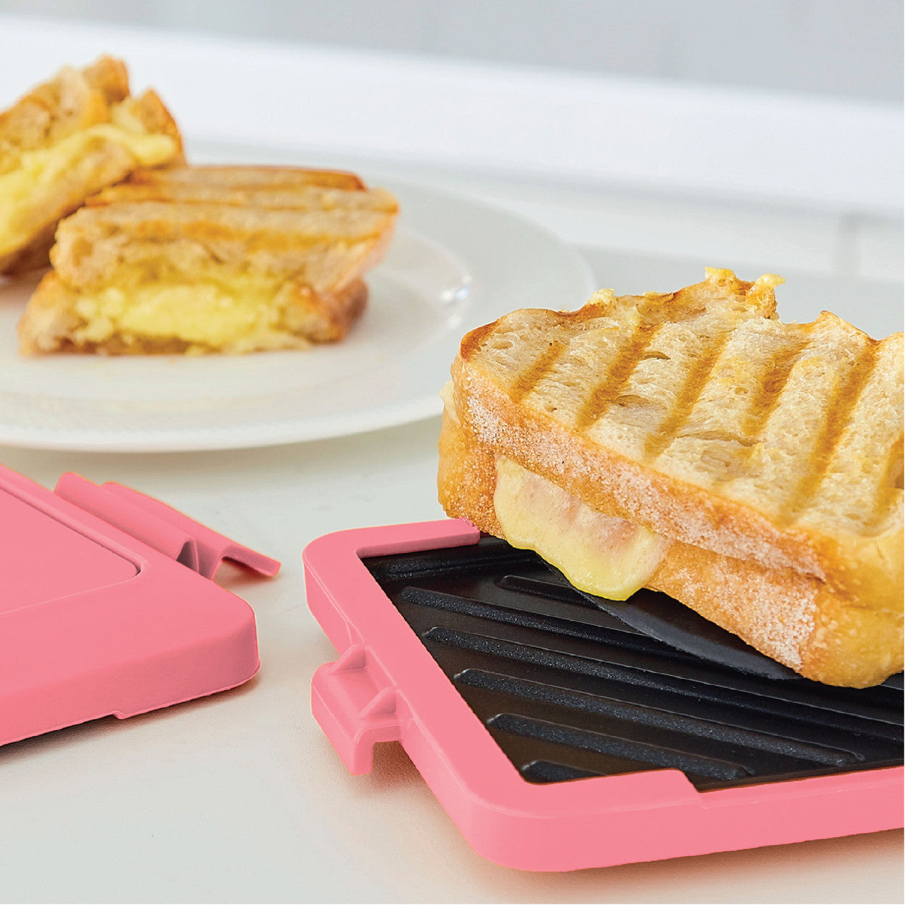Wellness Accessories: Laser Microwave Toastie Maker Flamingo Pink