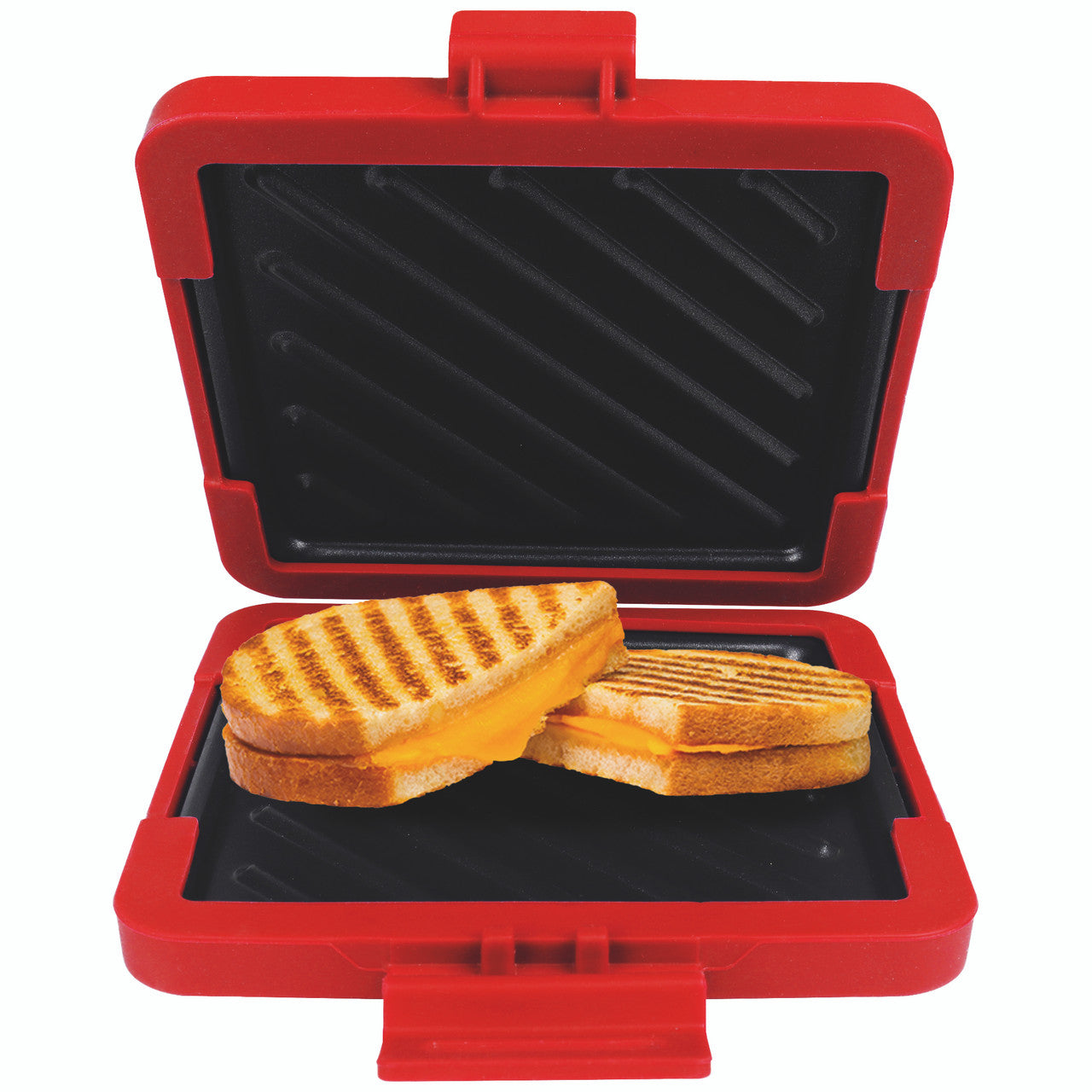 Wellness Accessories: Laser Microwave Toastie Maker with Heatwave Tech Red
