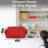 Wellness Accessories: Laser Microwave Toastie Maker with Heatwave Tech Red