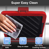 Wellness Accessories: Laser Microwave Toastie Maker with Heatwave Tech Red