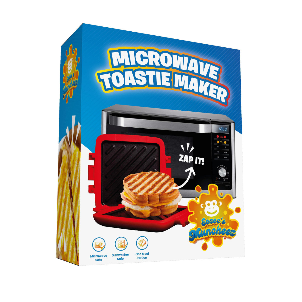Wellness Accessories: Laser Microwave Toastie Maker with Heatwave Tech Red