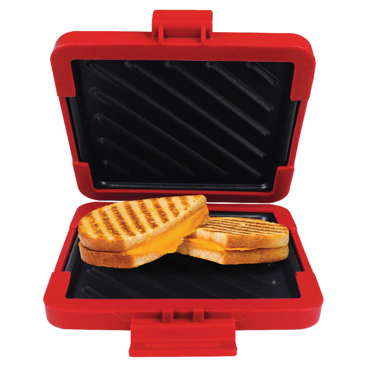 Wellness Accessories: Laser Microwave Toastie Maker with Heatwave Tech Red