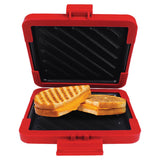 Wellness Accessories: Laser Microwave Toastie Maker with Heatwave Tech Red