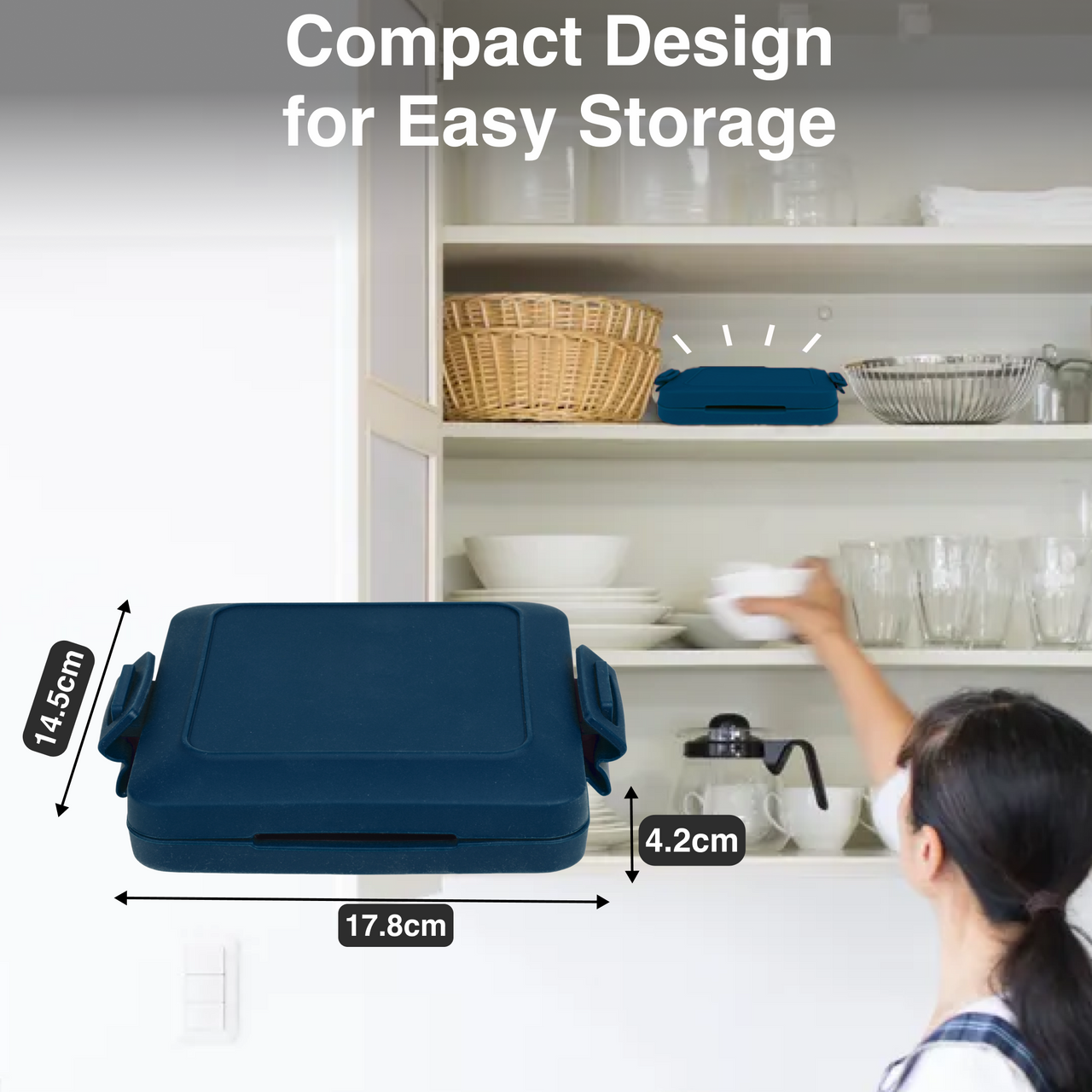 Wellness Accessories: Laser Heatwave Tech Microwave Toastie Maker Blue