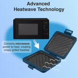 Wellness Accessories: Laser Heatwave Tech Microwave Toastie Maker Blue
