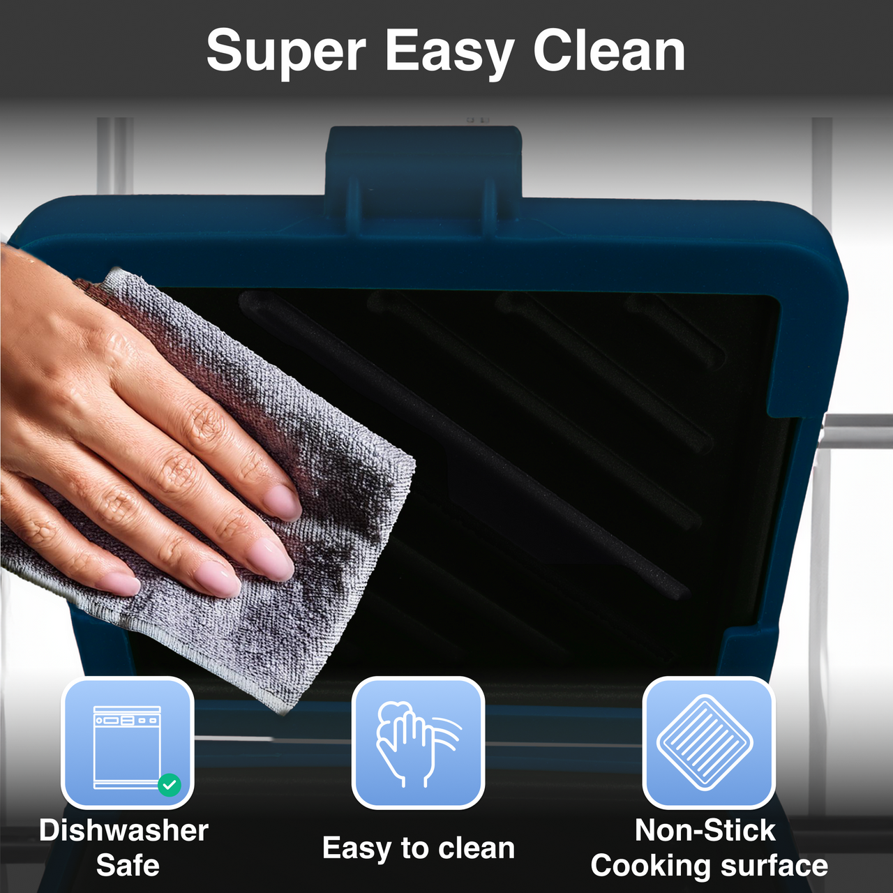 Wellness Accessories: Laser Heatwave Tech Microwave Toastie Maker Blue