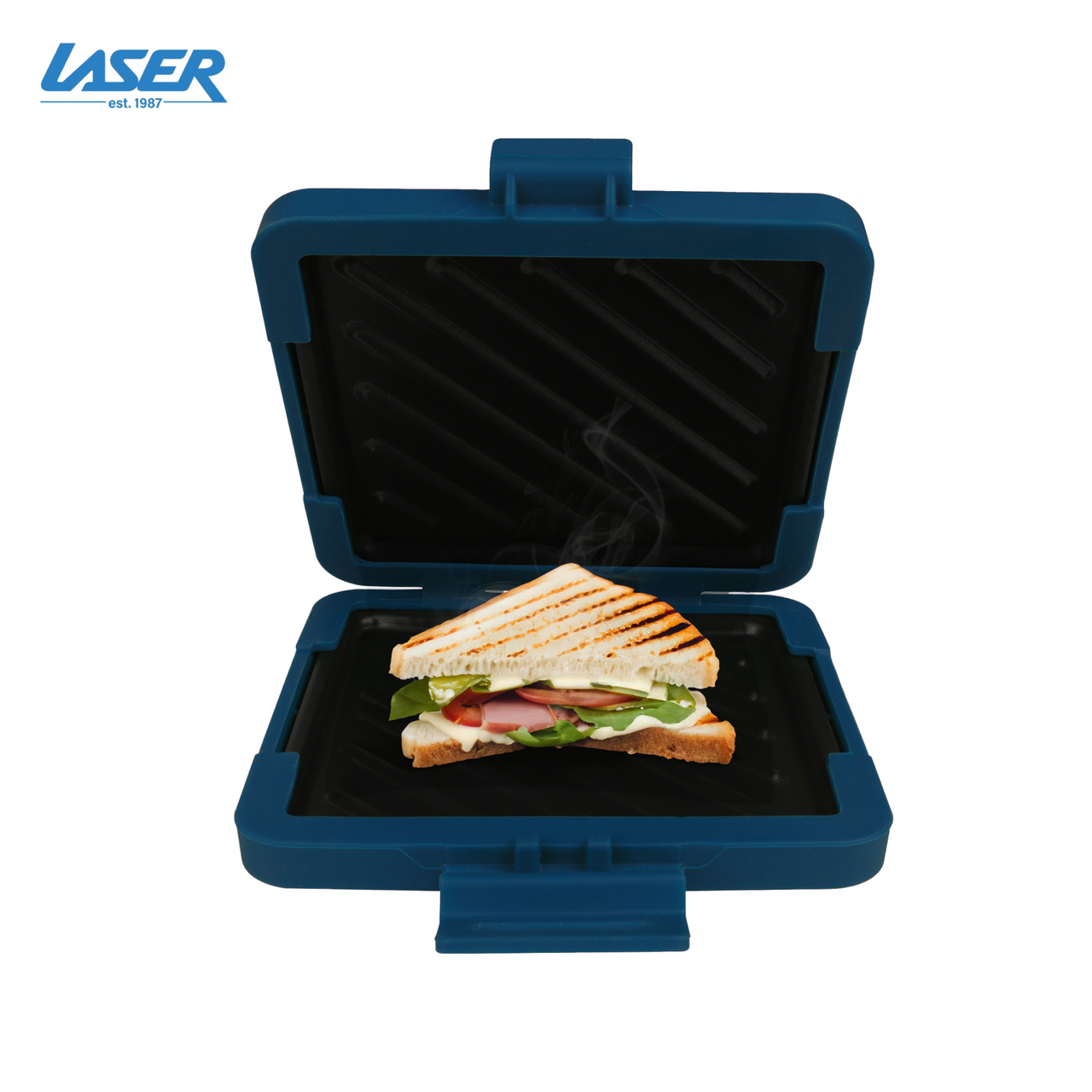 Wellness Accessories: Laser Heatwave Tech Microwave Toastie Maker Blue