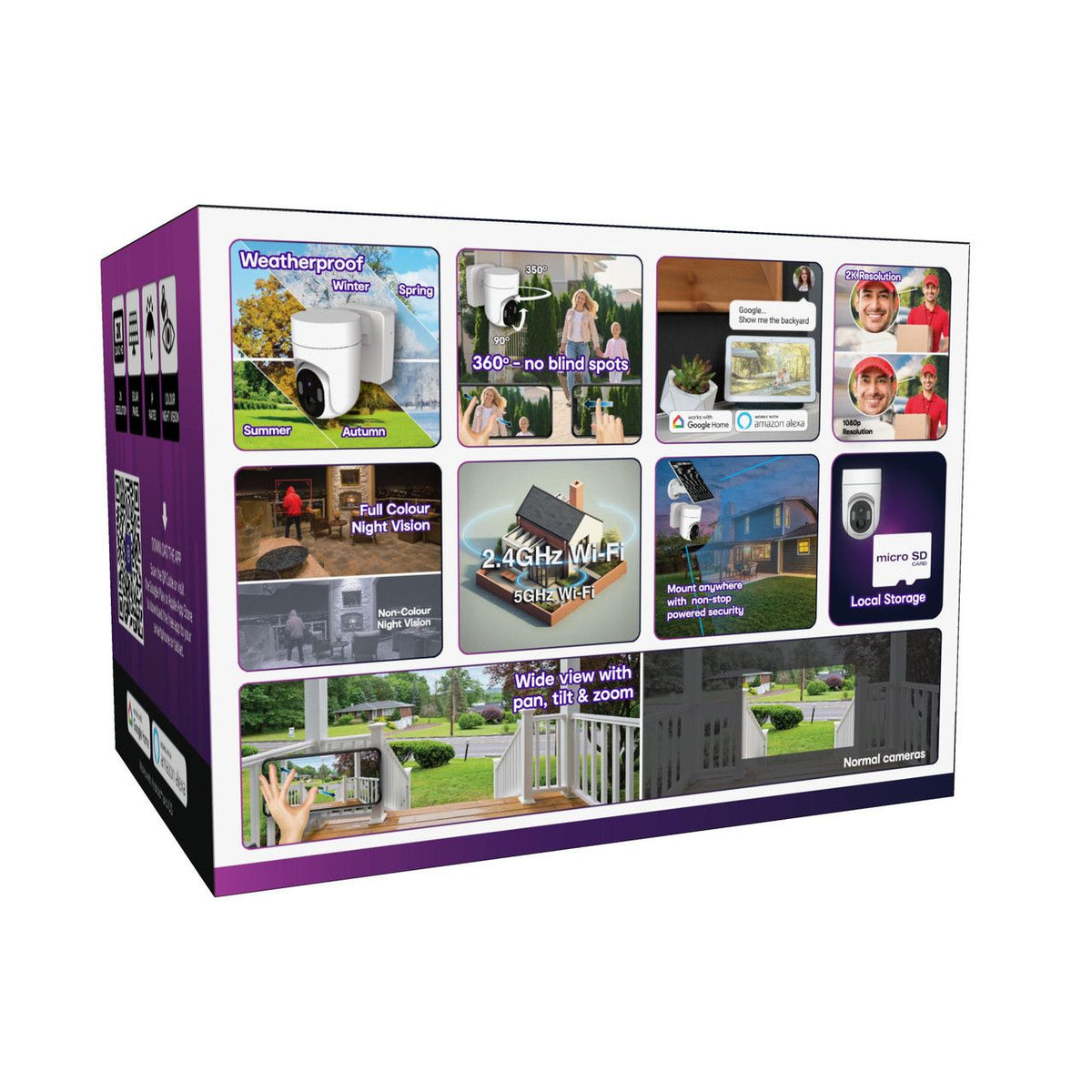 Connect Outdoor 2K Camera with Solar Panel