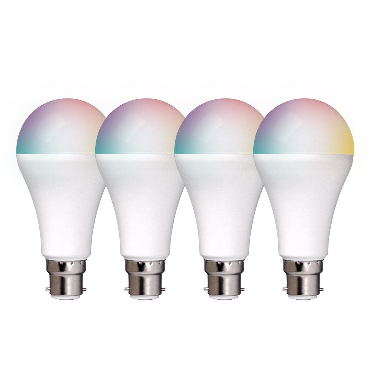 Connect Smart 4 Pack 10W B22 RGB LED Light Bulb