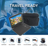 Laser 10” Portable DVD Player with Anti-Skip Technology