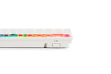G-TEK Cyborg 87-Key Wired Bluetooth Keyboard White