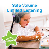 Over Ear Headphones: Laser Kids Angel Wings Headphones with Mic Black