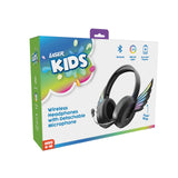 Over Ear Headphones: Laser Kids Angel Wings Headphones with Mic Black
