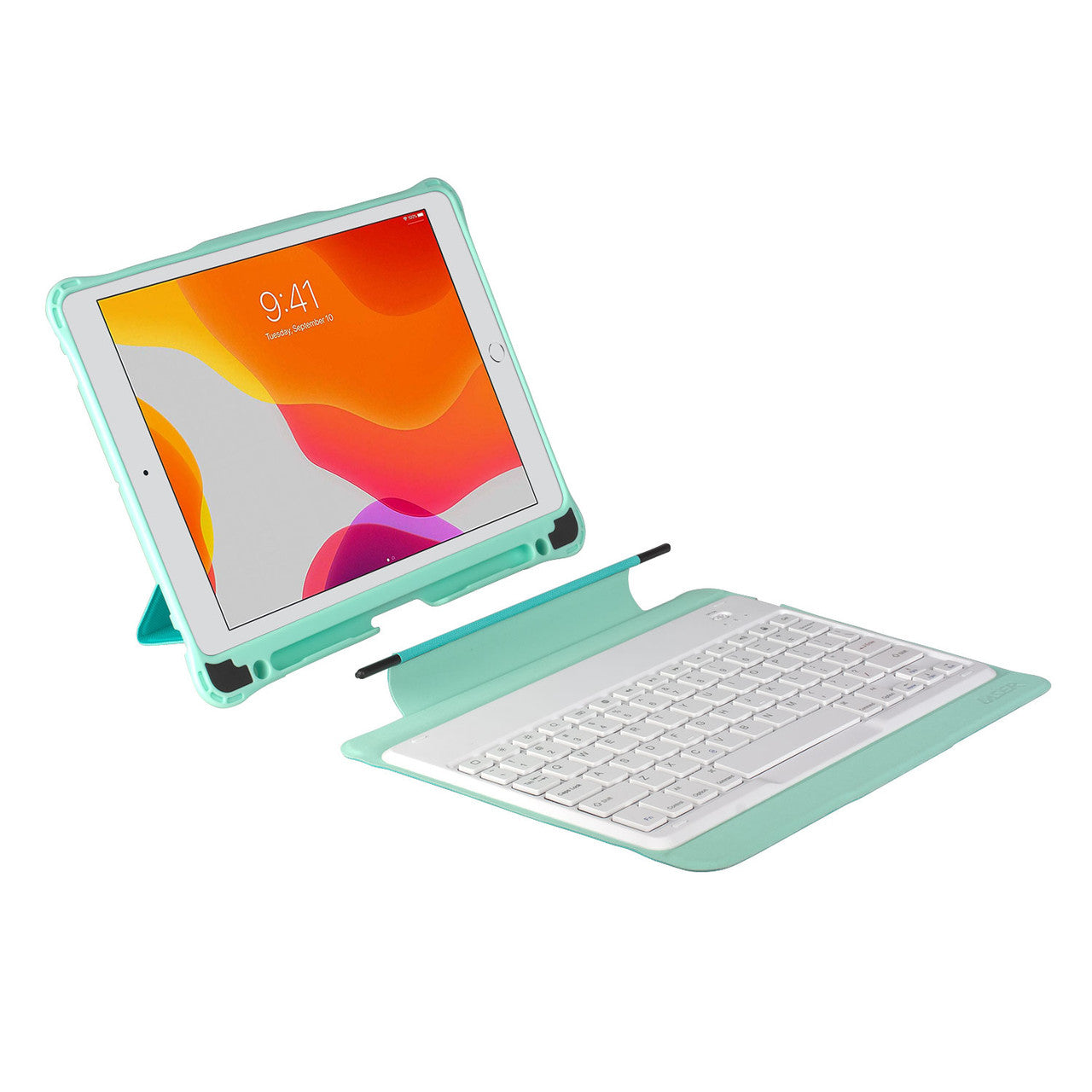 Keyboards & Accessories: Laser iPad 10.2-inch Wireless Keyboard Case Green