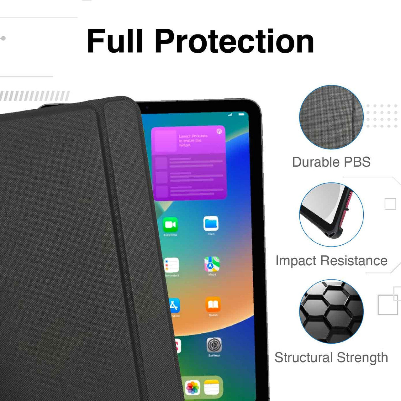 Keyboards & Accessories: Laser iPad 10.9-inch Wireless Keyboard Case Black