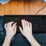 Keyboards & Accessories: Laser RGB Gaming Keyboard with Anti-Ghosting Keys