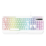 Keyboards & Accessories: Laser White Gaming RGB Keyboard Full Size with Multimedia Keys