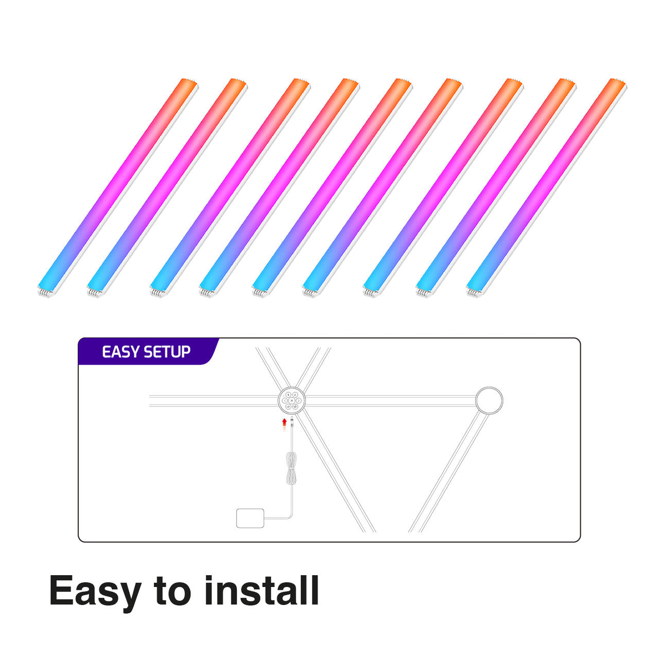 Lighting Accessories: Laser Smart AmbiColour Light Bars RGB WiFi