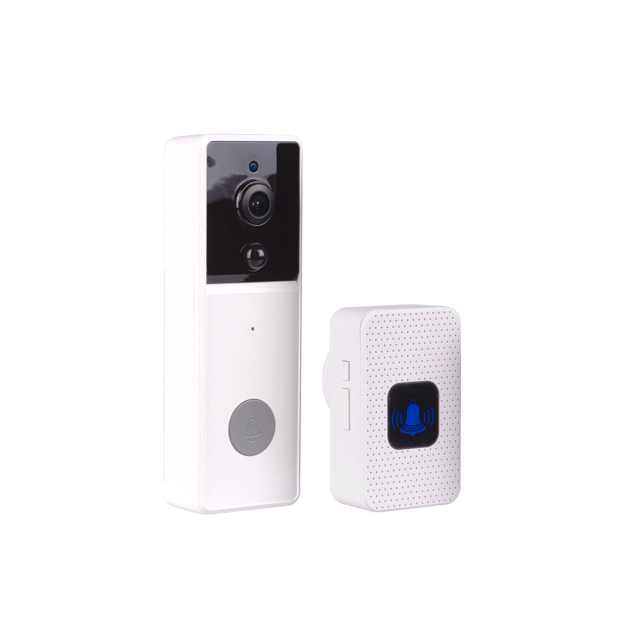 Security Cameras & Accessories: Laser Smart Full HD Video Doorbell White with Chime