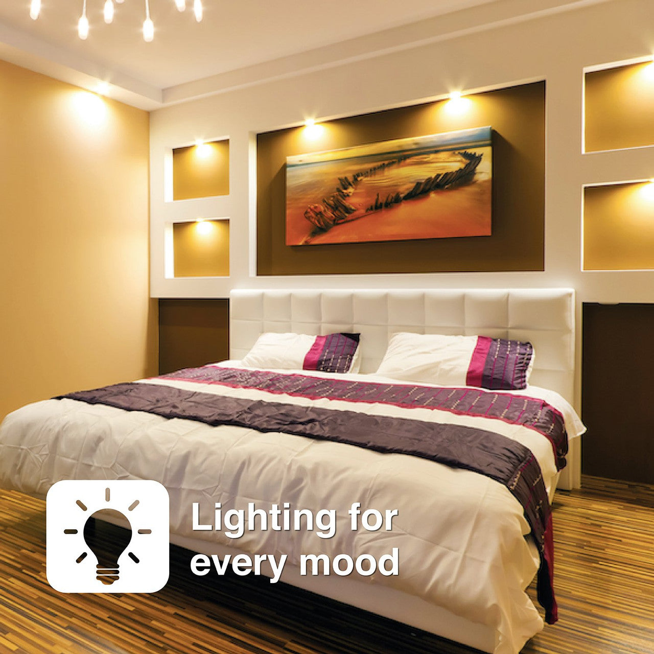 Lighting Accessories: Laser 5W Smart White Bulb E14 - App & Voice Controlled