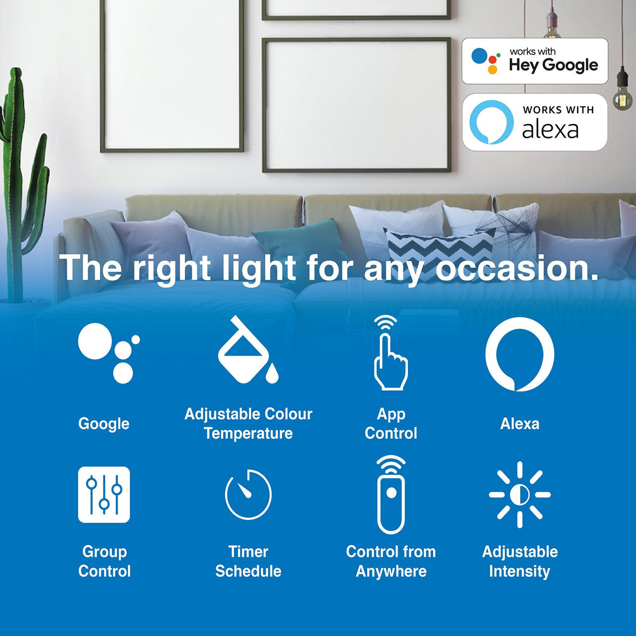 Lighting Accessories: Laser 5W Smart White Bulb E14 - App & Voice Controlled