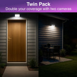 Security Cameras & Accessories: Laser Outdoor Wall Light Camera Twin Pack