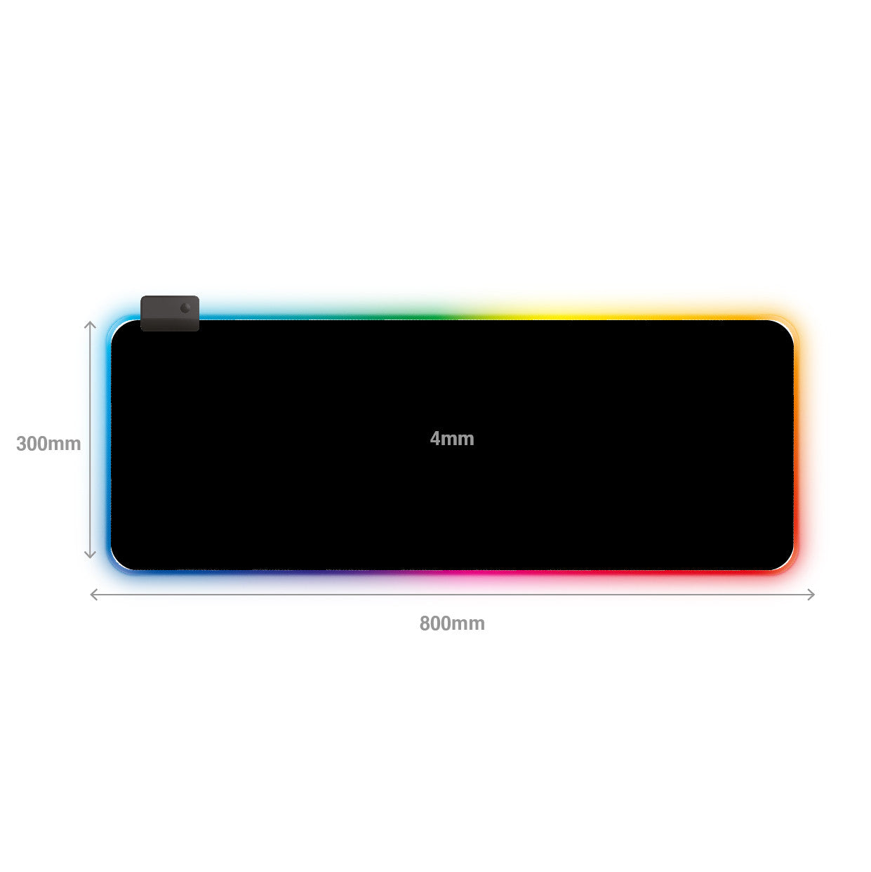 Keyboards & Accessories: Laser RGB LED Gaming Mouse Pad Extra Large