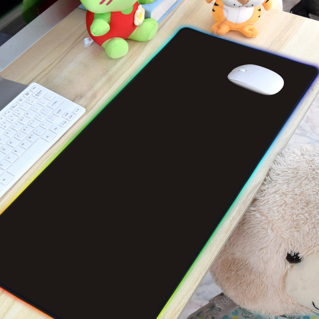 Keyboards & Accessories: Laser RGB LED Gaming Mouse Pad Extra Large