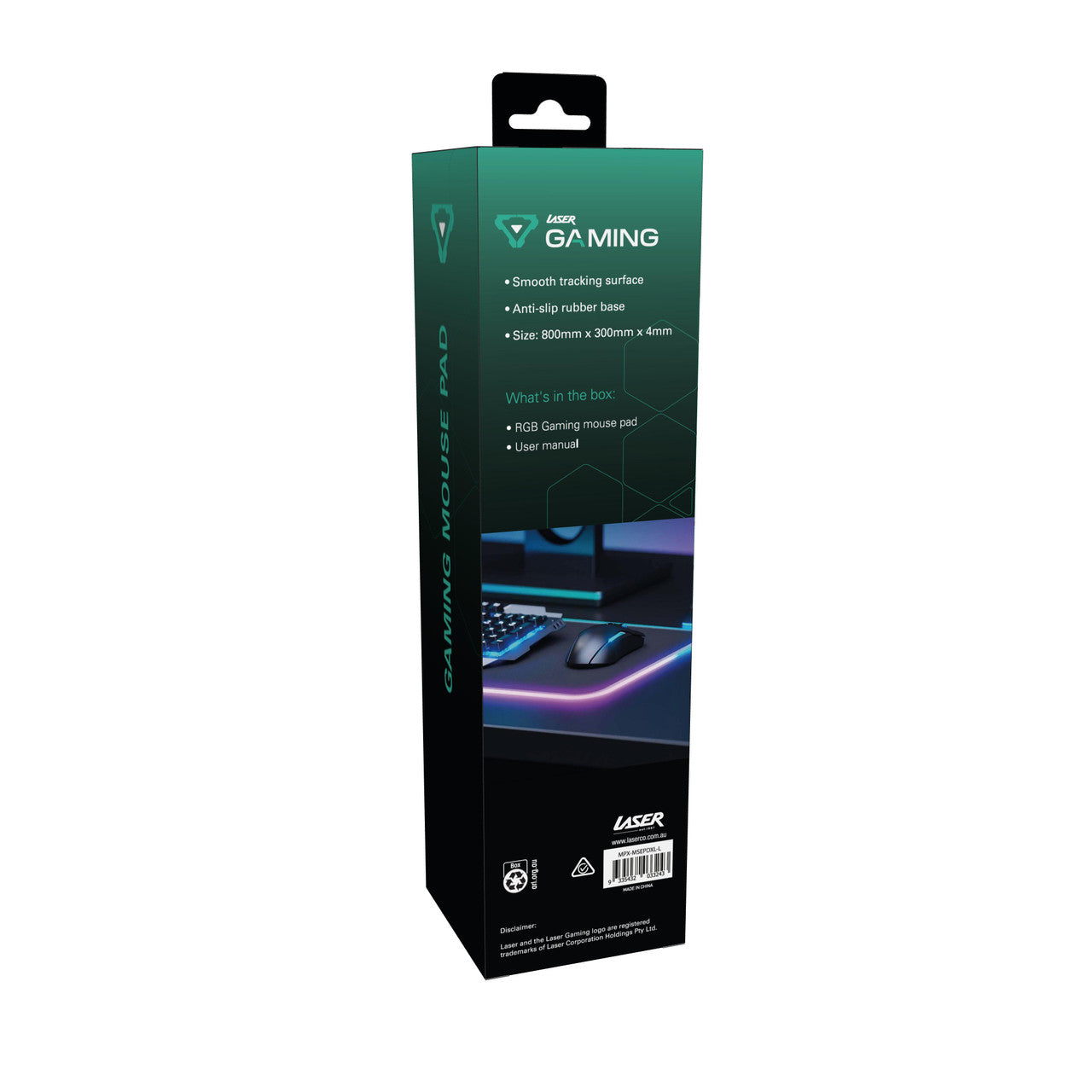 Keyboards & Accessories: Laser RGB LED Gaming Mouse Pad Extra Large