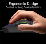 Keyboards & Accessories: Laser RGB Lightweight Gaming Mouse - Black